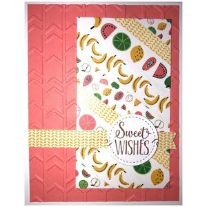 Handmade Fruit Sweet Wishes Greeting Card